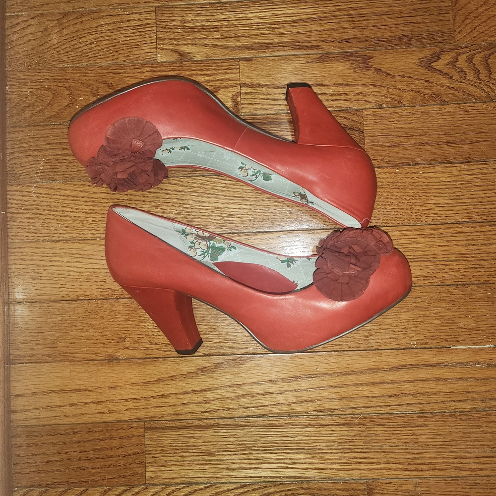 Chic Red Women's Heels